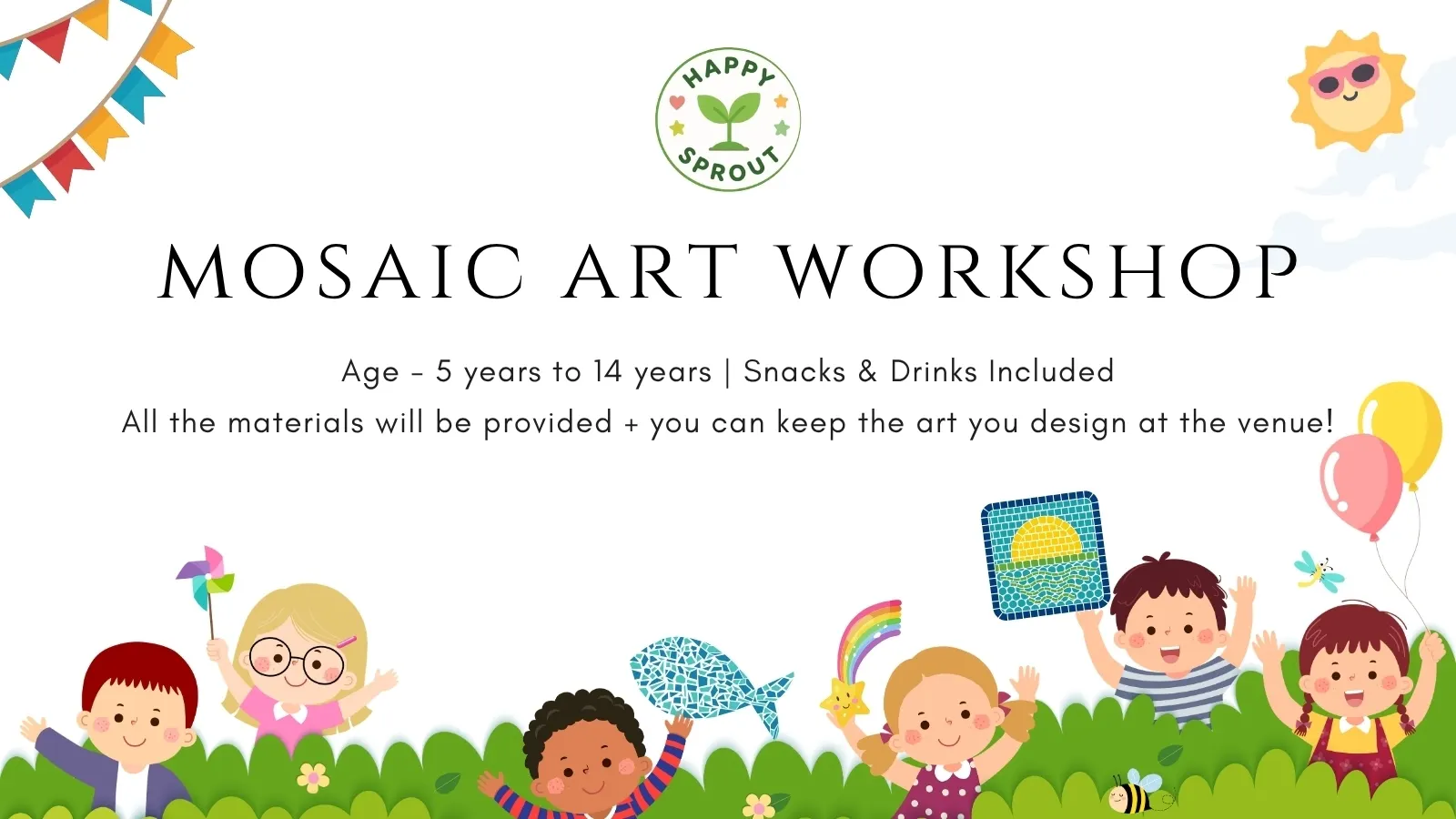 Mosaic Art Workshop - Happy Sprout