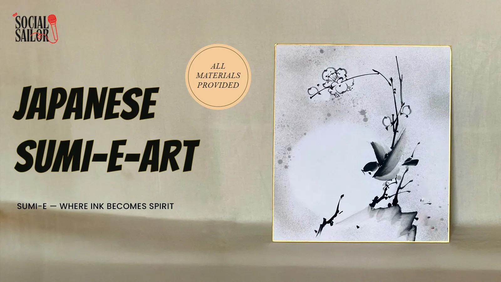 Japanese Sumi E Art - Chandigarh