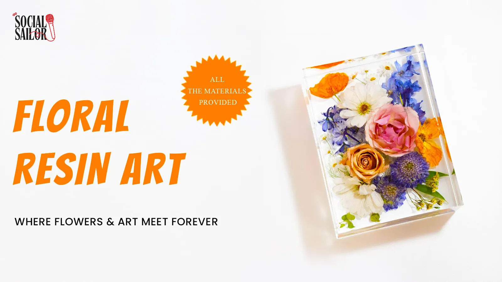 Floral Resin Art Date - Chandigarh