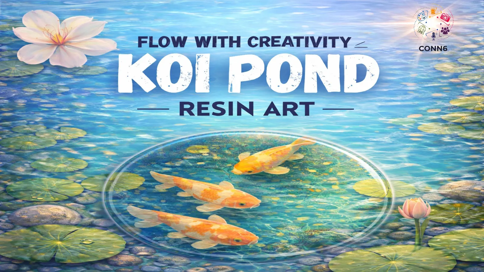 Koi Fish Pond - Resin Art Workshop 