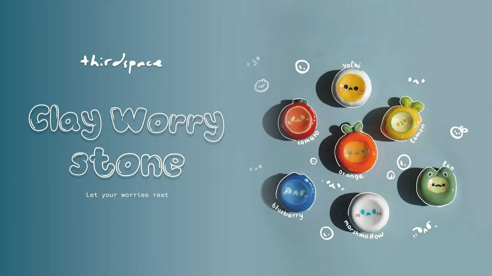 Clay Worry Stone  