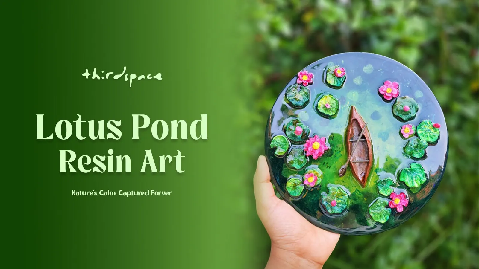 Lotus Pond Resin Art 