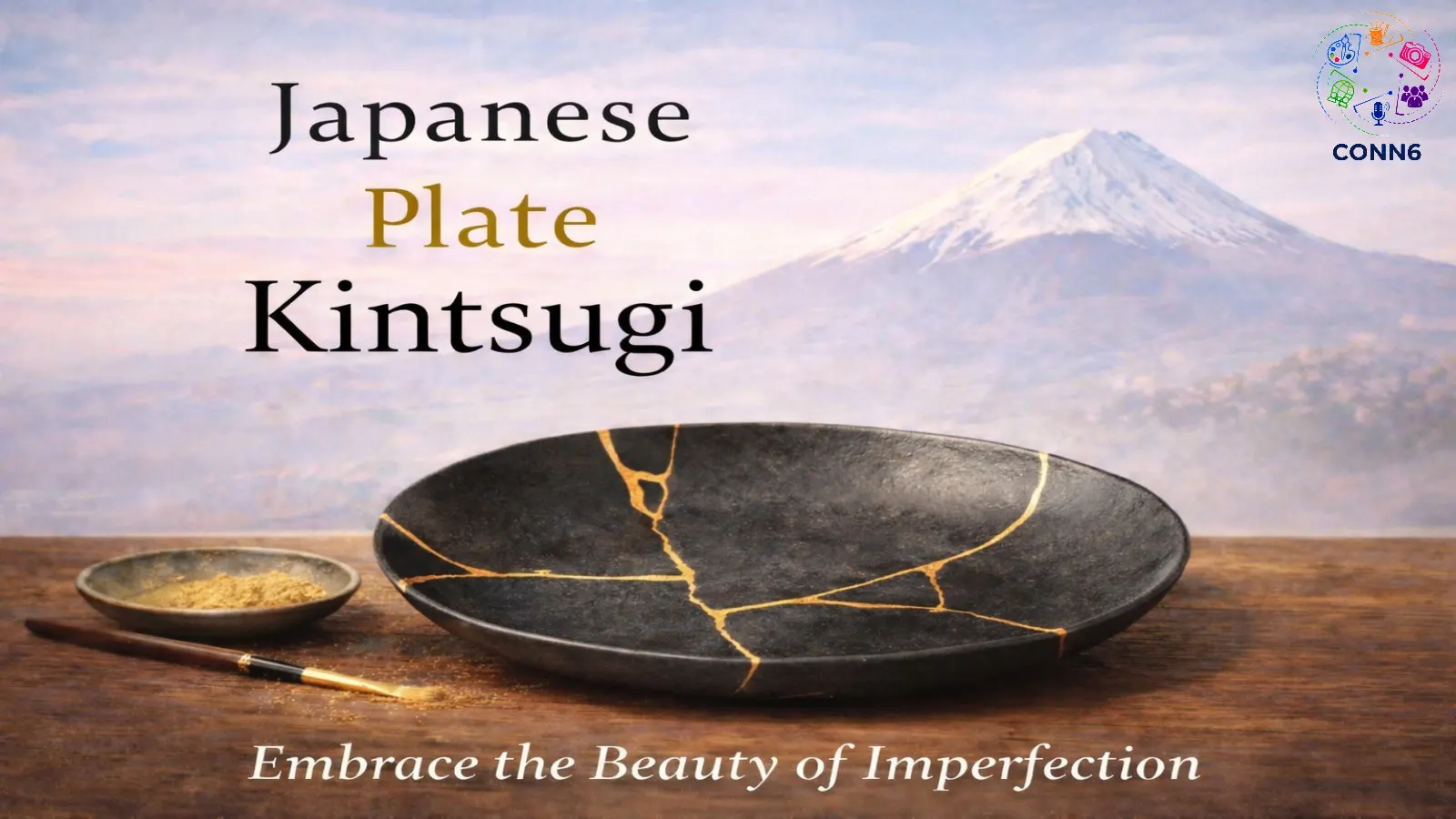Japanese Plate Kintsugi 