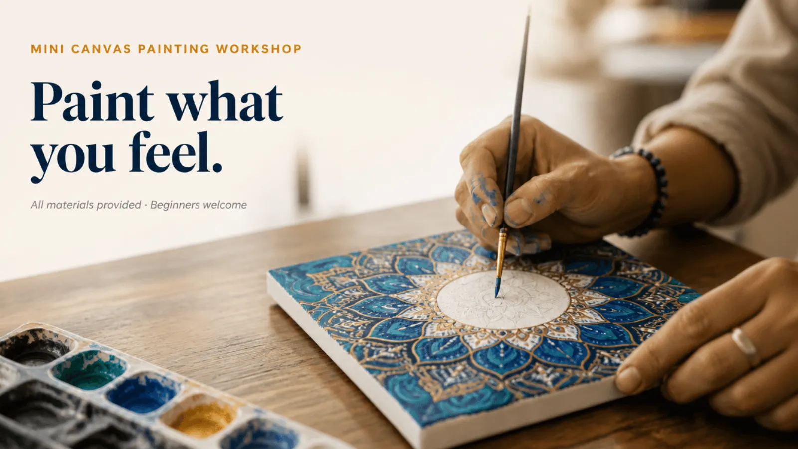 Mini Canvas Painting Workshop | Paint. Color. Take It Home.