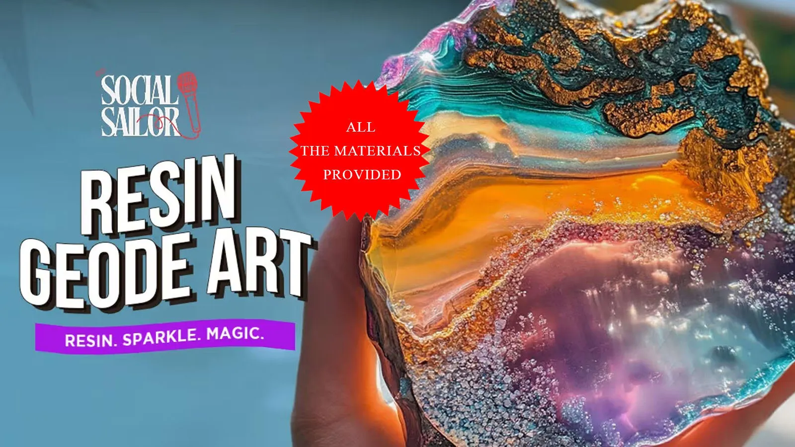 Resin Geode Art Date - Cochin