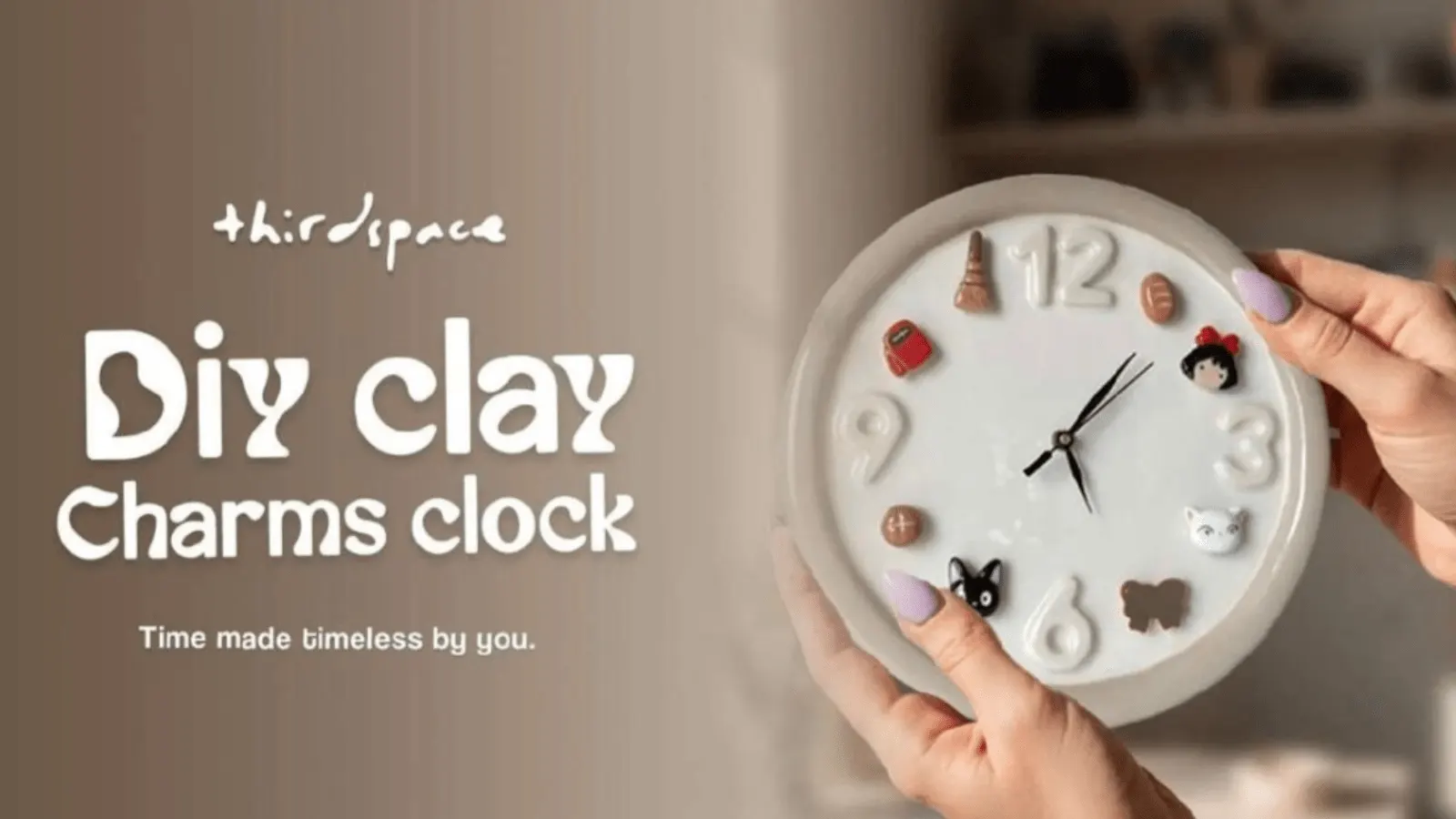 Diy Clay Charm Clock