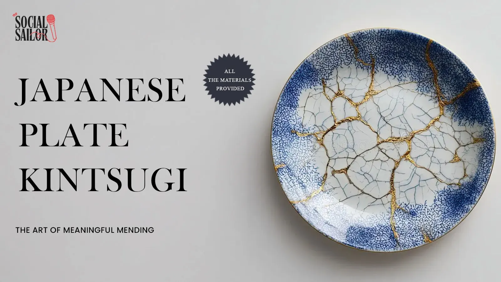 Japanese Kintsugi Plate - Chandigarh