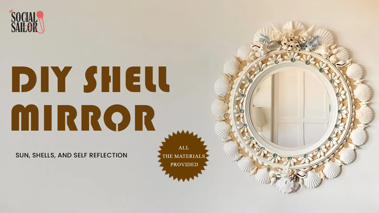 DIY Shell Mirror - Chandigarh
