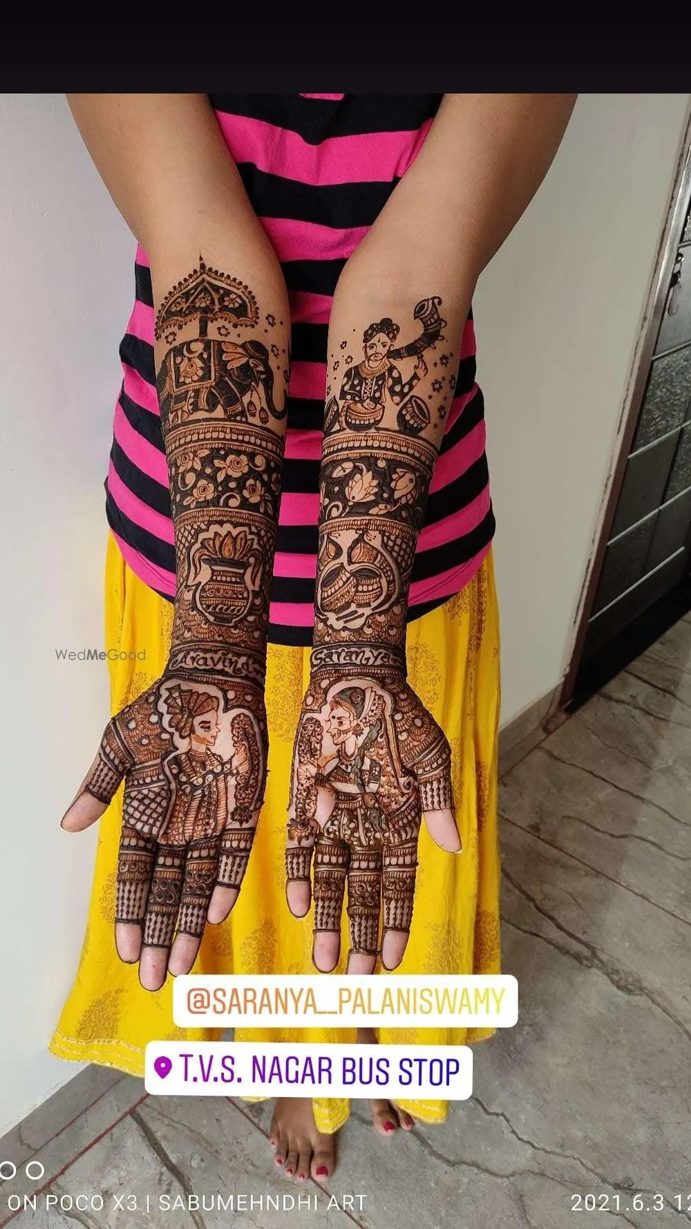 Sabu Mehndhi Art