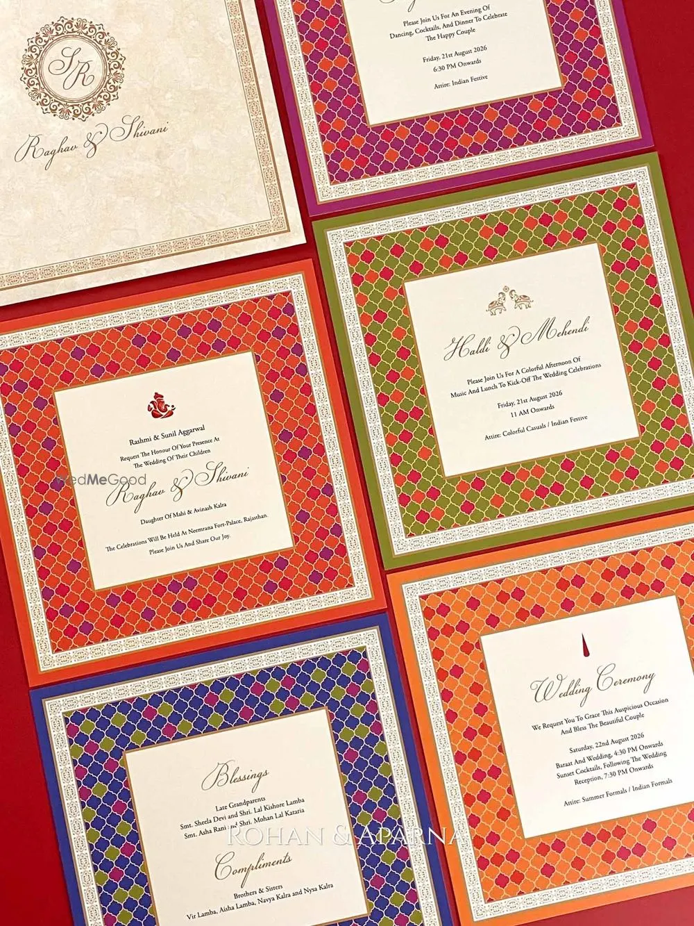 Rohan And Aparna Invitations