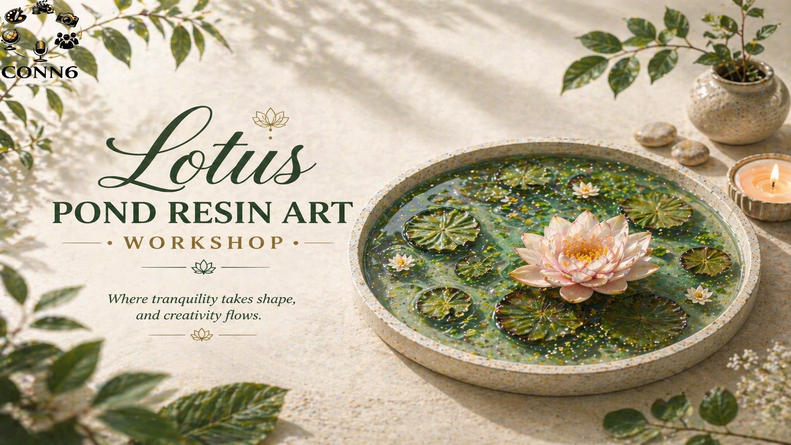 Lotus Pond - Resin Art Workshop