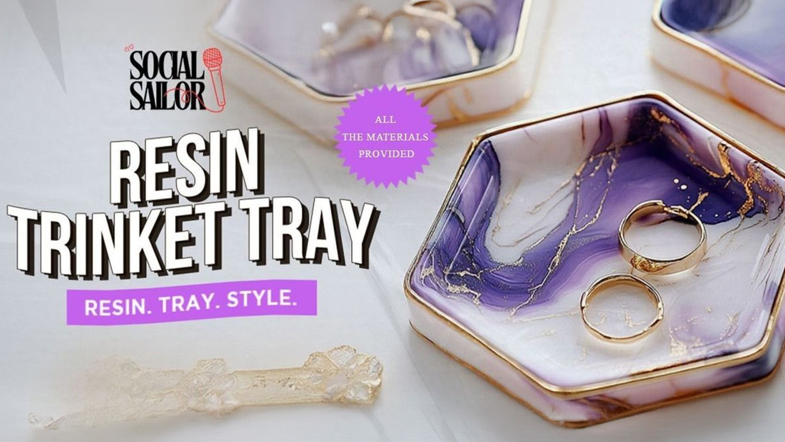 Resin Trinket Tray Date - Delhi NCR