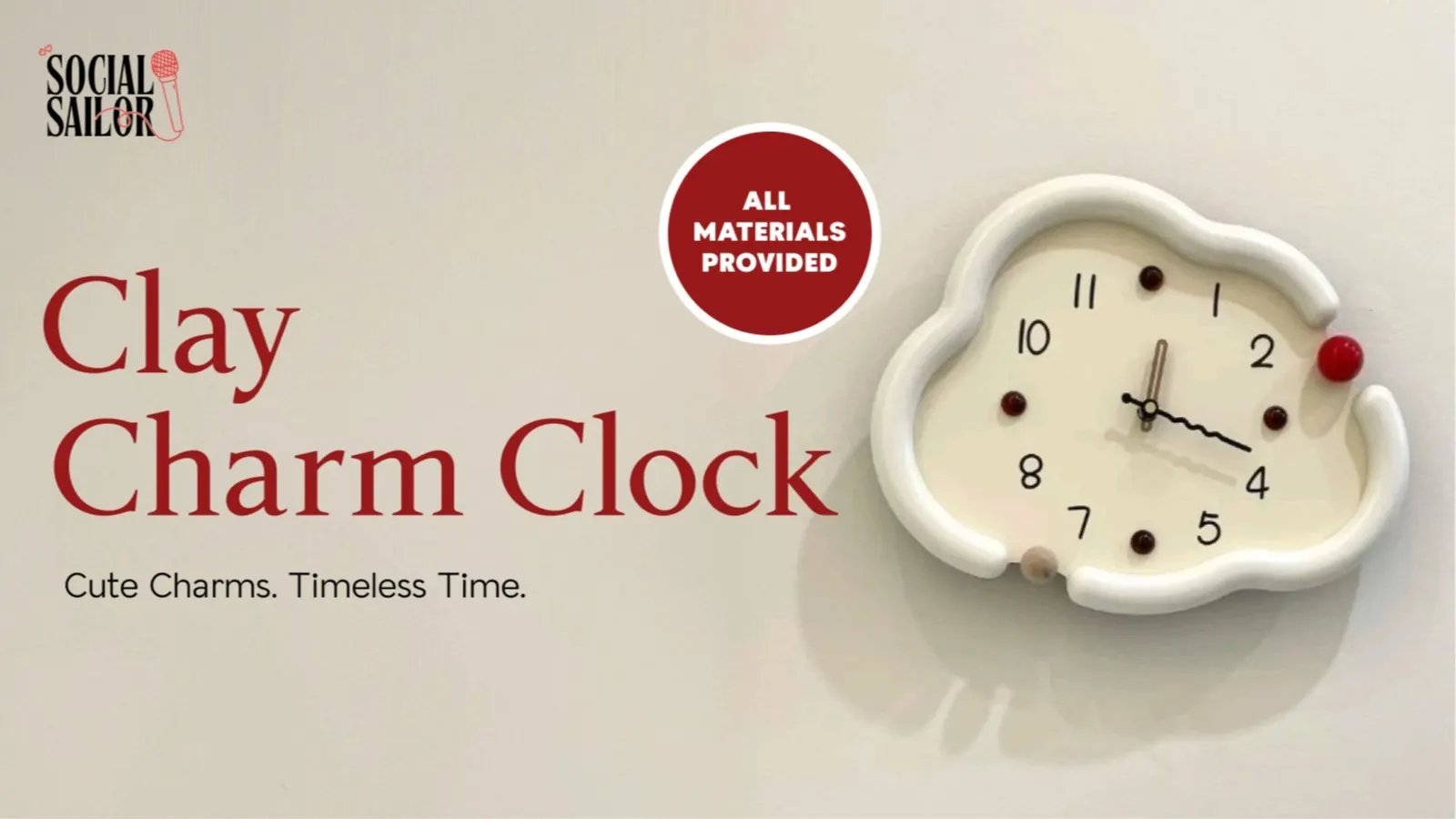 Clay Charm Clock - Pune